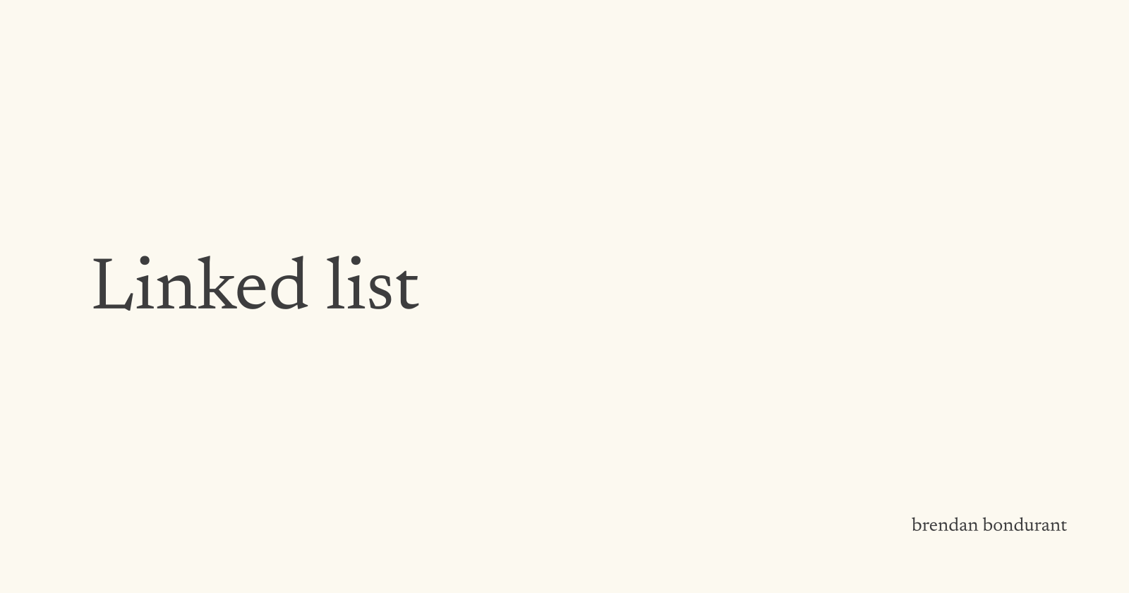 Linked List